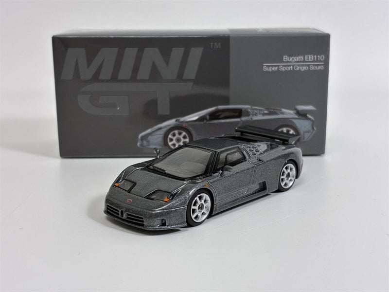 Bugatti EB110 Super Sport Grigio Scuro LHD 1:64 Scale Mini GT MGT01002L