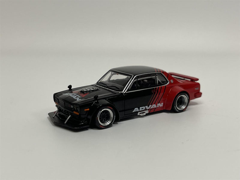 Skyline GT R V8 Drift Hakosuka Advan 1:64 Pop Race PR640081