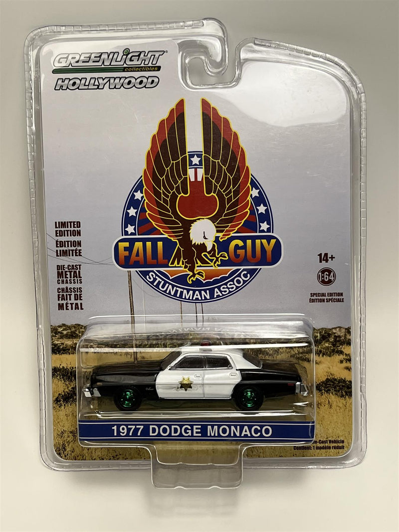 Fall Guy 1977 Dodge Monaco 1:64 Chase Model Greenlight 44965D