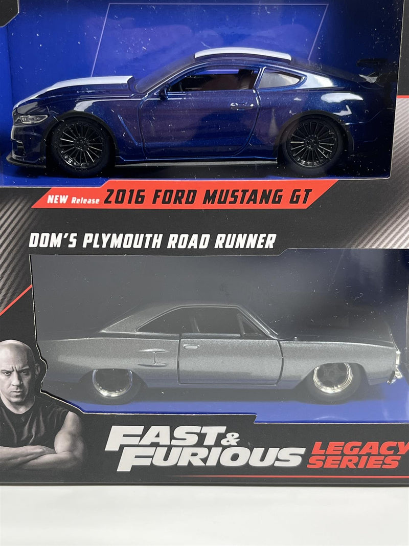 Fast and Furious Twin Set Ford Mustang and Plymouth Road Runner 1:32 Jada 253202018 34255