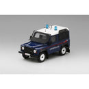 a blue and white toy car