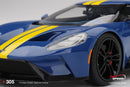 Ford GT Sunoco Blue Yellow Stripes 1:18 Scale TSM TS0305