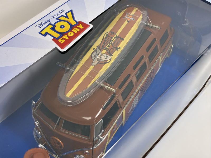 Toy Story Woody Figure and Volkswagen T1 Bus 1:24 Jada 253155000