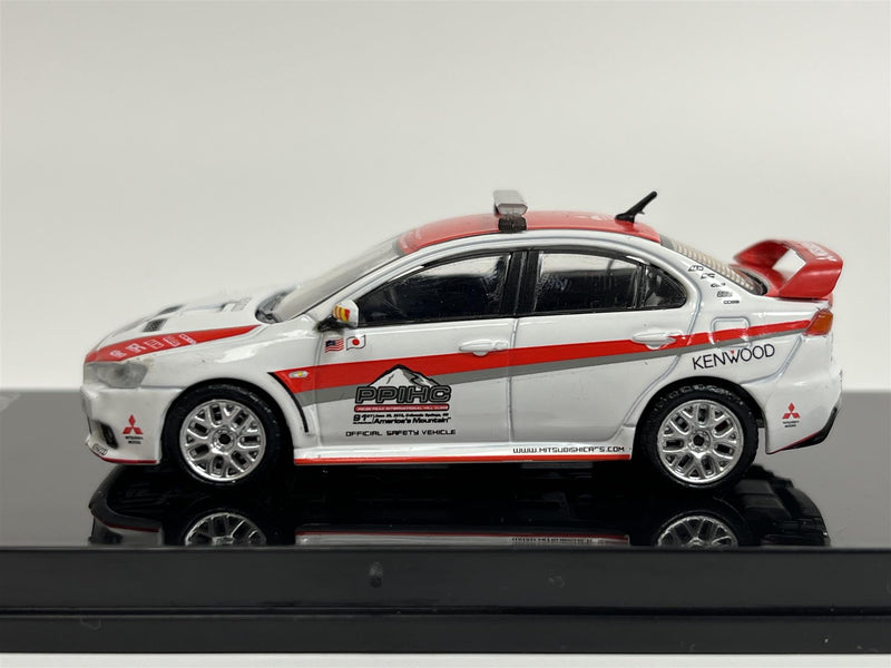 Mitsubishi Lancer Evolution X Pikes Peak Safety Car 1:64 Scale Tarmac Works