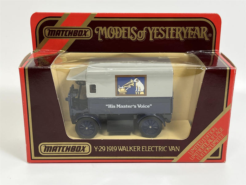 Walker Electric Van 1919 His Masters Voice Models Of Yesteryear Matchbox Y29D S5