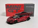 McLaren 720S LB Works Gem Red RHD 1:64 Scale Mini GT MGT00828R