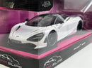 McLaren 720S White 1:24 Scale Pink Slips Jada 253293014