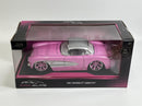 1957 Chevrolet Corvette Pink 1:24 Scale Pink Slips Jada 253293018