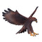 Golden Eagle Bird Toy Figure 15 cm Length Approx Mojo Fun 381051