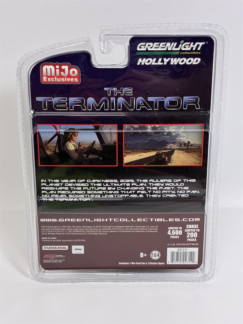 The Terminator 1983 Jeep CJ-7 Renegade and Sarah Connor Figure 1:64 Greenlight 51211