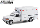 1992 Ford F-350 Ambluance White 1:64 Scale Greenlight 67061
