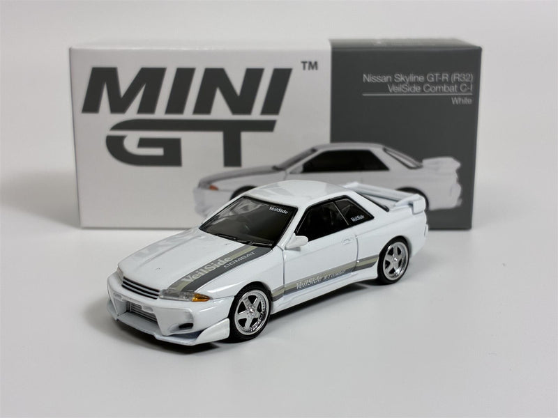 Nissan Skyline GT-R R32 VeilSide Combat C-I White RHD 1:64 Mini GT MGT01066R