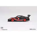 a black and red toy car