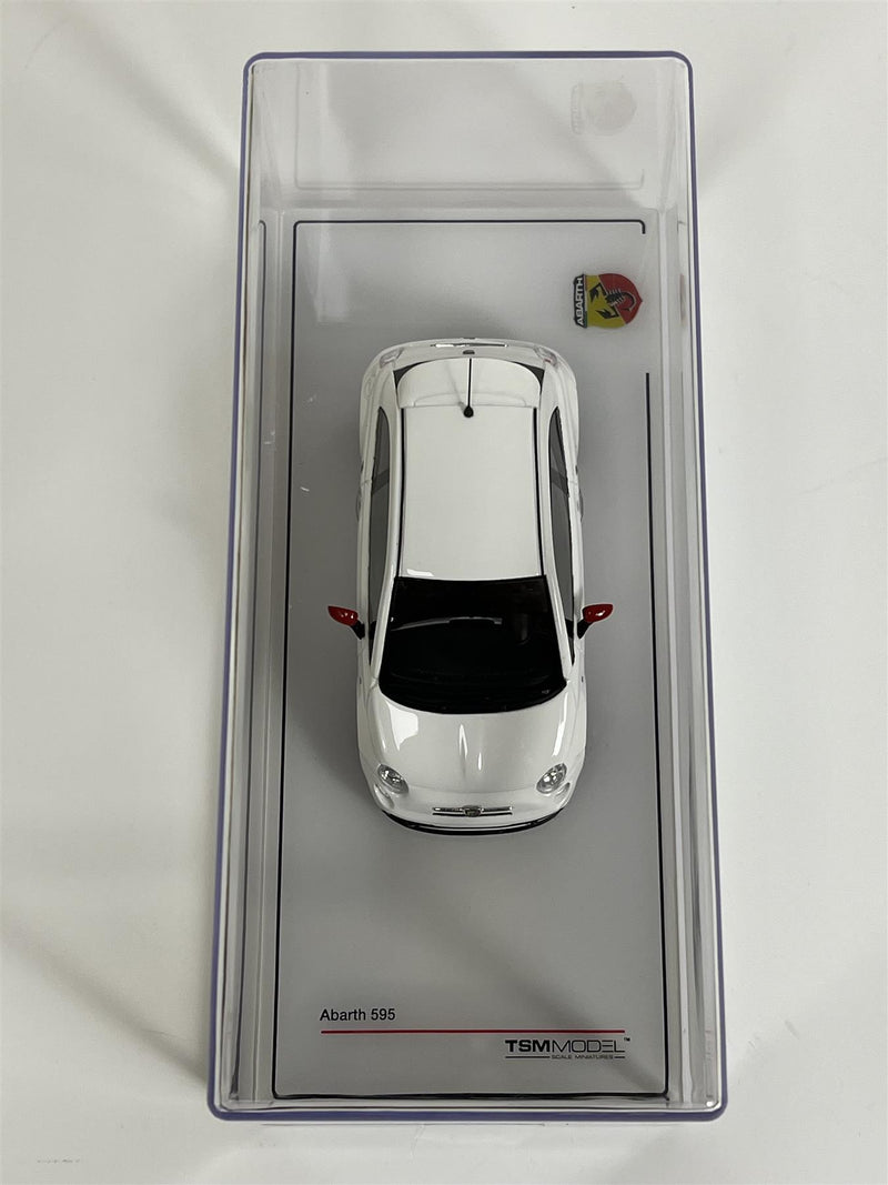 Fiat Abarth 595 Gara White 1:43 Scale TSM 430616