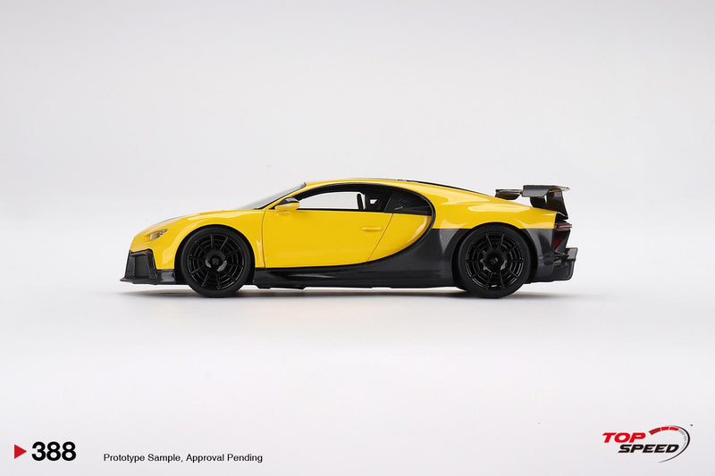 Bugatti Chiron Pur Sport Yellow 1:18 Scale TSM TS0388
