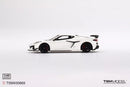 a white toy car with black wheels