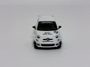 Abarth 595 LB Works Abas Works Gara White LHD 1:64 Mini GT MGT00809L