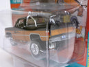 1985 Chevy Silverado C10 Fleetside Sunset Orange Metalic Gloss Black 1:64 Johnny Lightning JLSF023