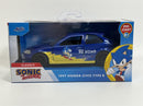 Sonic The Hedgehog 1997 Honda Civic Type R 1:32 Jada 253252055 35482