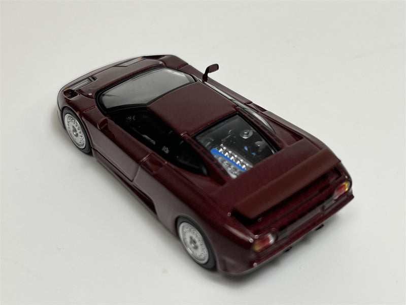 Bugatti EB110 GT Dark Red Metallic LHD 1:64 Scale Mini GT MGT00806L