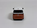 Volkswagen VW ID Buzz Candy White and Energetic Orange RHD 1:64 Mini GT MGT01061R