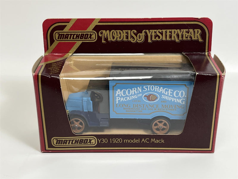 Model AC Mack 1920 Acorn Storage Company Models of Yesteryear Matchbox Y30D S6