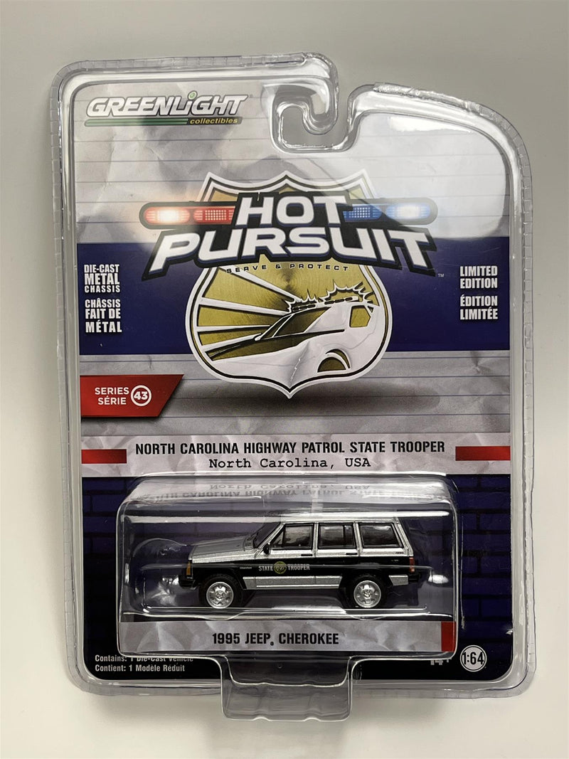 1995 Jeep Cherokee Hot Pursuit 1:64 Scale Greenlight 43010D