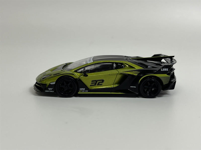 Lamborghini Aventador GT EVO LB Works Lime LHD 1:64 Mini GT MGT00605L