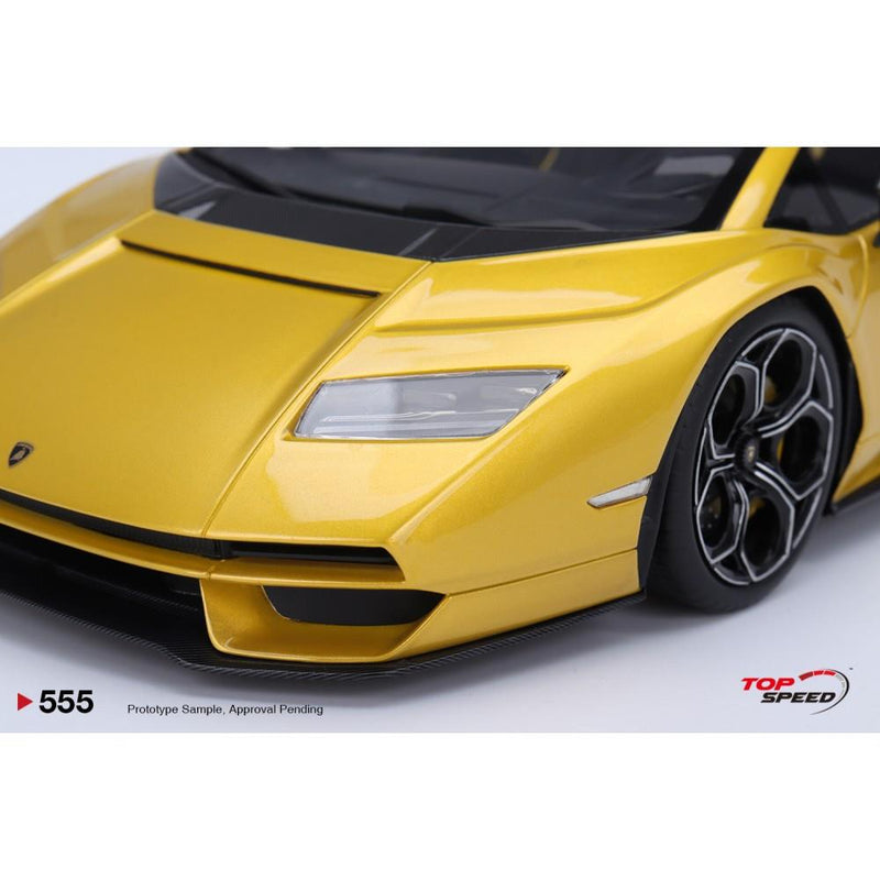 Lamborghini Countach LPI 800-4 New Giallo Orion 1:18 Scale Topspeed TS0555