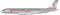 American Airlines CV990 N5614 With Stand 1:200 Inflight200 IF990AA0125PR