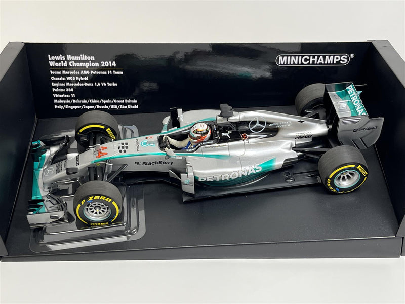 Lewis Hamilton Mercedes AMG Petronos W05 WC 2014 F1 1:18 Minichamps 186140044