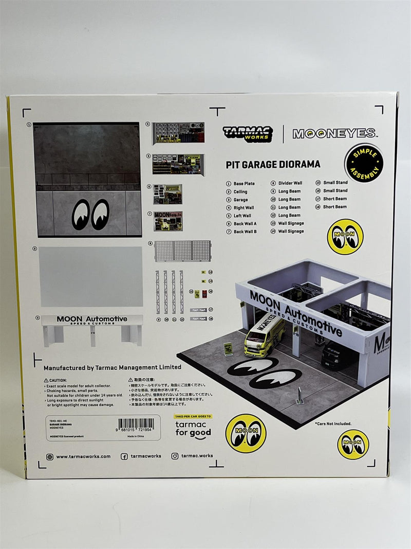 Garage Diorama Mooneyes 1:64 Scale Tarmac Works T64D001ME