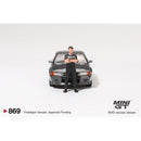 Nissan Skyline GT-R R32 Gunmetal with Matsuda Figure 1:64 Mini GT MGT00869R