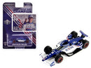 a blue and white toy car