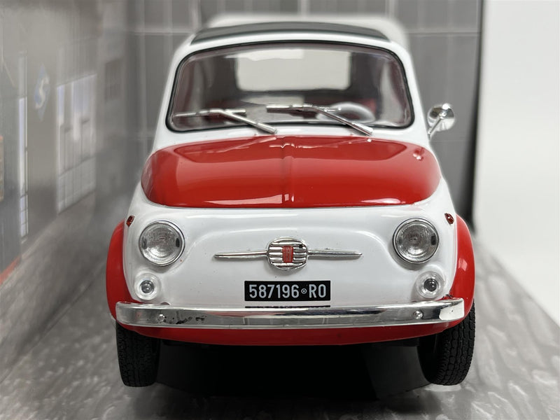 Fiat 500 L Robe Di Kappa White Red 1965 1:18 Scale Solido 1801408