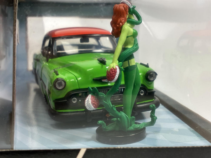 DC Comics Bombshells Poison Ivy Figure and 1953 Chevy Bel Air 1:24 Jada 253255009