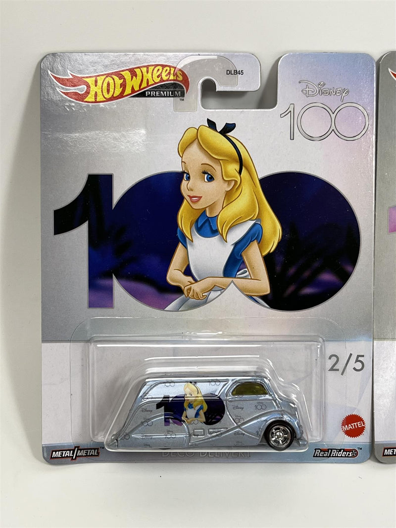 Hot Wheels Disney 100th Anniversary 2 Car Set Real Riders 1:64 DLB45 979S