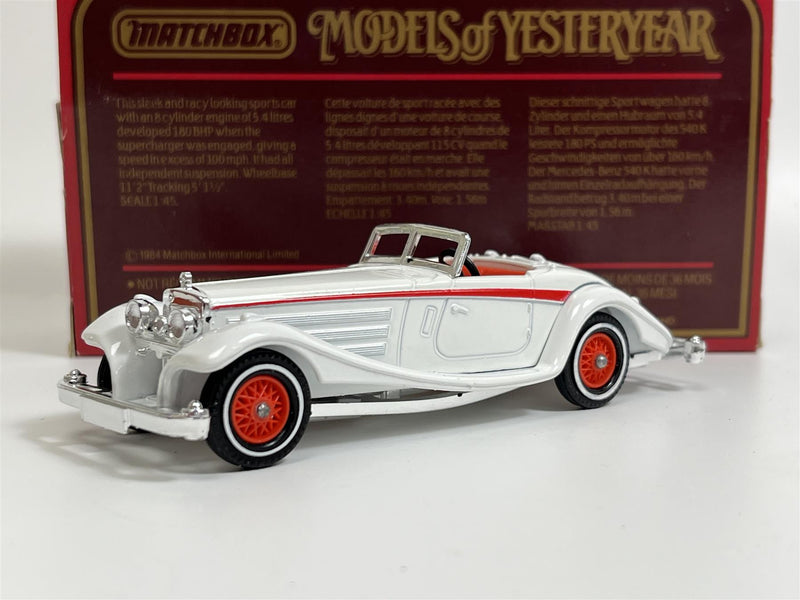 Mercedes Benz 540k 1938 1:45 Models Of Yesteryear Matchbox Y20D S7