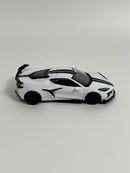 Chevrolet Corvette Z06 2023 Arctic White RHD 1:64 Scale Mini GT MGT00677R