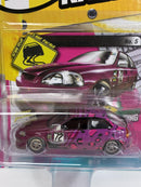 1998 Honda Civic Magenta Metallic with Leopard Print 1:64 Scale Johnny Lightning JLSF023