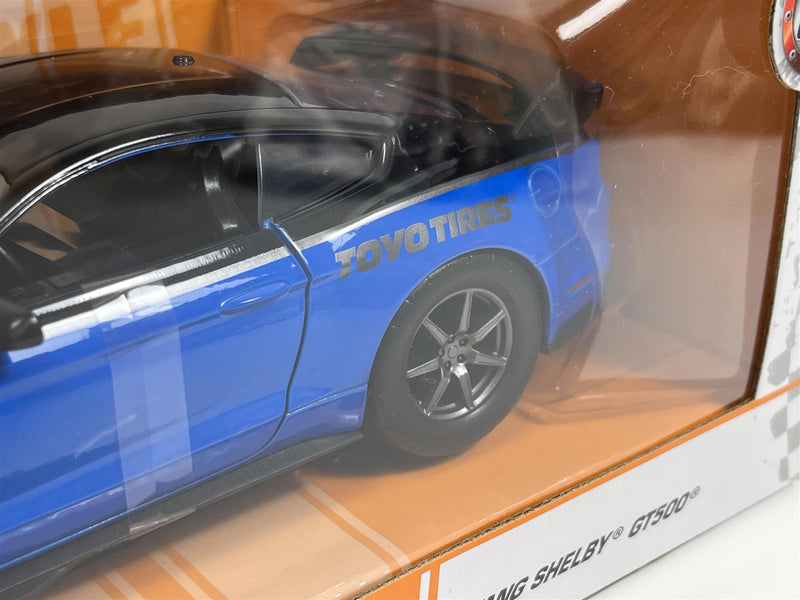 Ford Mustang Shelby GT500 2020 Blue Big Time Muscle 1:24 Scale Jada 33881