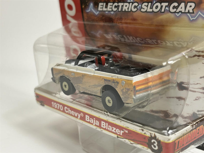 1970 Chevy Baja Blazer Orange X Traction Off Road HO Scale Auto World SC375-3