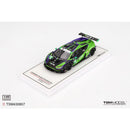 a green and black race car