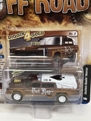 Custom Haulin Hearse Dark Copper Metallic with Mud Splatter 1:64 Johnny Lightning JLSF024B