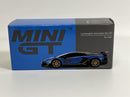 Lamborghini Aventador SVJ 63 Blu Aegir RHD 1:64 Scale Mini GT MGT00784R