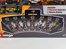 McLaren Formula 1 Set of 7 Cars with Display Stand 1:43 Scale Bburago 38169