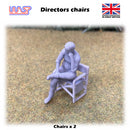 Slot Car Trackside Scenery 2 x Directors Chair 1:32 Scale Wasp