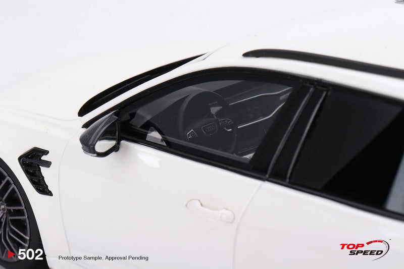 Audi ABT RS6-R Glacier White Metallic 1:18 Scale TSM TS0502
