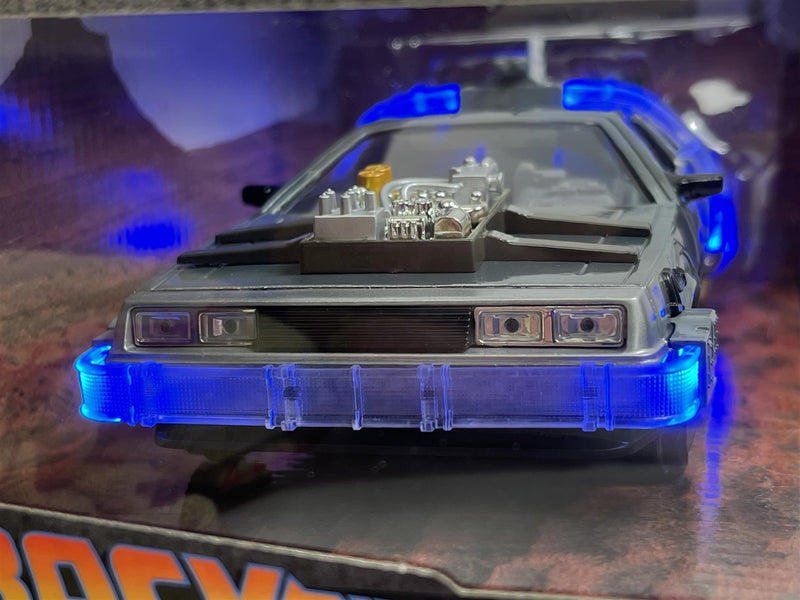 Back To The Future III Rails Delorean Time Machine 1:24 Scale Jada 253255073