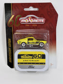 Ford Mustang Yellow 1:64 Scale Majorette 60 Years Anniversary Edition 212054102
